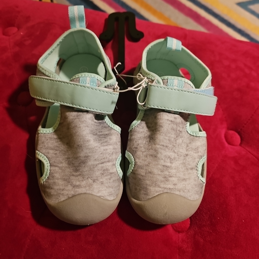 NWT Girls Kids Size 11 Wave Zone Kai Grah Aqua Sandals Water Shoes